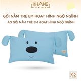  Gối Trẻ Em Hoạt Hình Ruột Lông Vũ ( Microfiber) Khang Home - An Toàn, Êm Ái Và Thoáng Mát Cho Bé 30x50cm 