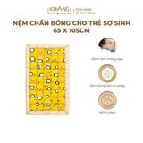  Nệm Trẻ Em Chần Bông Khang Home BabySafety An Toàn Giấc Ngủ Cho Bé Sơ Sinh Size 65x105cm, 80x125 