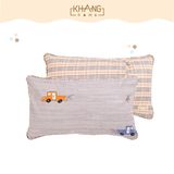  Gối Trẻ Em Tiện Lợi Khang Home Ruột Lông Vũ  ( Microfiber)Êm Mềm, Kháng Khuẩn 30x50cm 