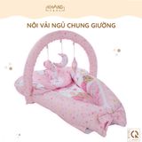  Nôi Vải Ngủ Chung Giường Cho Trẻ Sơ Sinh Khang Home - Cotton Thiên Nhiên Cao Cấp - Giặt Máy Tiện Lợi 