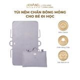  Túi Nệm Mỏng Cho Bé Đi Học Khang Home - Chần Bông Thiên Nhiên, Mỏng Nhẹ, Tiện Lợi, Bé Say Giấc An Toàn Ở Mọi Nơi 