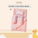  Bộ Nệm Trẻ Em Chần Bông Khang Home BabySafety An Toàn Giấc Ngủ Cho Bé Sơ Sinh BBS06 Size 65x105cm 