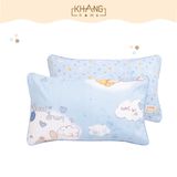  Gối Trẻ Em Tiện Lợi Khang Home Ruột Lông Vũ  ( Microfiber)Êm Mềm, Kháng Khuẩn 30x50cm 