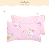  Gối Trẻ Em Tiện Lợi Khang Home Ruột Lông Vũ  ( Microfiber)Êm Mềm, Kháng Khuẩn 30x50cm 