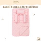  Bộ Nệm Trẻ Em Chần Bông Khang Home BabySafety An Toàn Giấc Ngủ Cho Bé Sơ Sinh BBS06 Size 65x105cm 