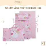  Túi Nệm Lồng Ruột Bông Cho Bé Đi Học Khang Home - Chần Bông Thiên Nhiên, Tiện Lợi, Bé Say Giấc An Toàn Ở Mọi Nơi 