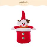  Hộp Đựng Quà Noel Giáng Sinh 3D Vải Velboa Cho Bé Yêu Khang Home - Phụ Kiện Đựng Quà Noel Dễ Thương 