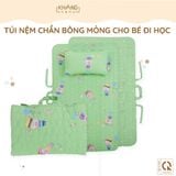  Túi Nệm Mỏng Cho Bé Đi Học Khang Home - Chần Bông Thiên Nhiên, Mỏng Nhẹ, Tiện Lợi, Bé Say Giấc An Toàn Ở Mọi Nơi 