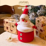  Hộp Đựng Quà Noel Giáng Sinh 3D Vải Velboa Cho Bé Yêu Khang Home - Phụ Kiện Đựng Quà Noel Dễ Thương 