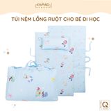  Túi Nệm Lồng Ruột Bông Cho Bé Đi Học Khang Home - Chần Bông Thiên Nhiên, Tiện Lợi, Bé Say Giấc An Toàn Ở Mọi Nơi 