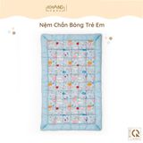  Nệm Trẻ Em Chần Bông Khang Home BabySafety An Toàn Giấc Ngủ Cho Bé Sơ Sinh Size 65x105cm, 80x125 