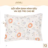  Gối Nằm Định Hình Đầu Cho Bé Sơ Sinh Vải Sợi Tre  Khang Home -  Thoáng Mát Và Thấm Hút Nhanh 