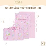  Túi Nệm Lồng Ruột Bông Cho Bé Đi Học Khang Home - Chần Bông Thiên Nhiên, Tiện Lợi, Bé Say Giấc An Toàn Ở Mọi Nơi 