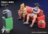  Son Goku vs Vegeta - Dragon Ball - Fuzz Feet Studio 