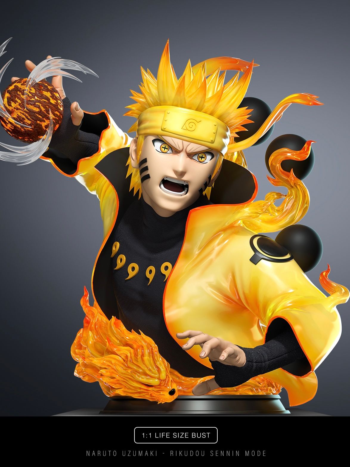 Naruto Life Size Bust Naruto Chikara Studio NZ Toys