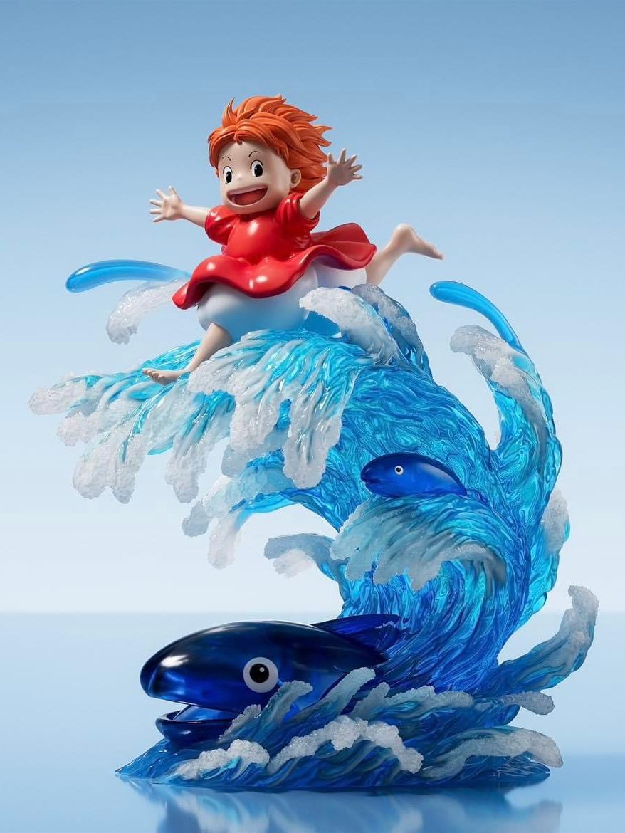  Ponyo - Ponyo on the cliff by the sea - Meng Xin Studio 