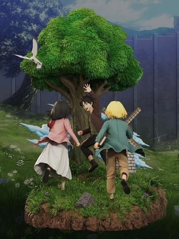  Eren & Mikasa & Armin - Attack On Titan - Freedom Studio 