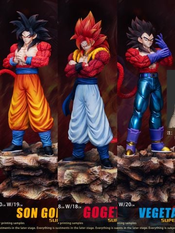  Goku & Vegeta & Gogeta Super Saiyan 4 - Dragon Ball - Violent Bear Studio 