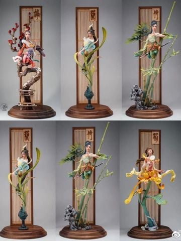  Plum, Orchid, Bamboo and Chrysanthemum - Yuanxing Liang Studio 