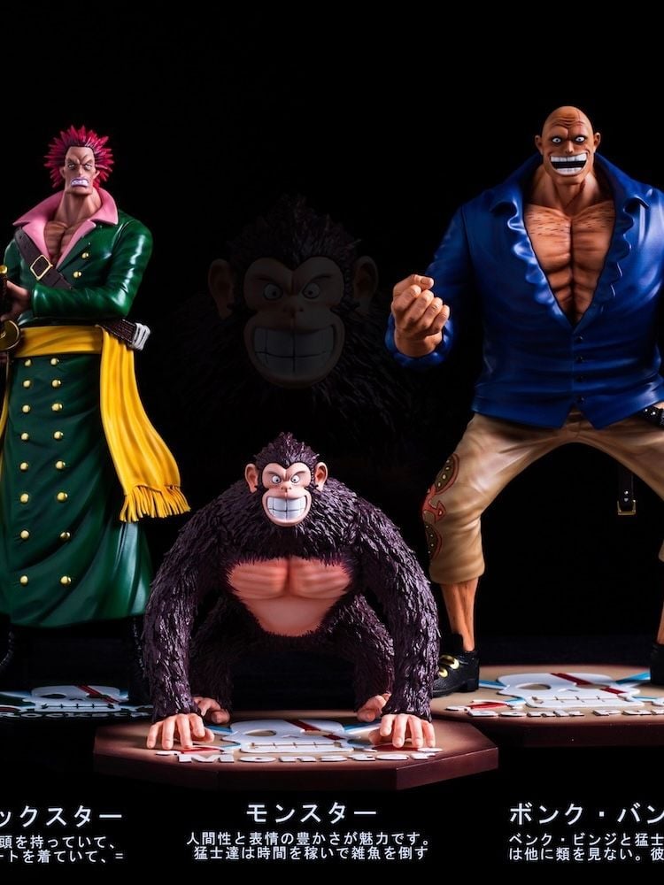 ワンピース Black ボンク・パンチ モンスター ロックスター 3体