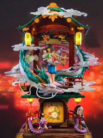  Chihiro & Haku & No Face - Spirited Away - OPM Studio 