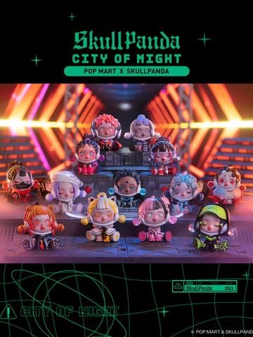  Blindbox Skull Panda City Of Night - POP MART 