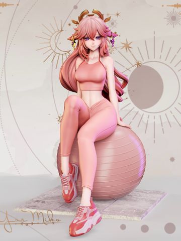  Yae Miko Yoga - Genshin Impact - Milk Milk Studio 