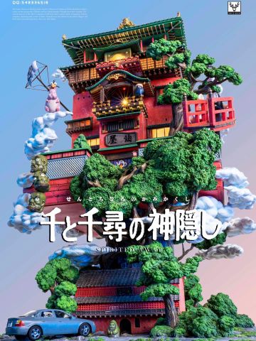  Spirited Away Diorama - Ghibli - White Deer Studio 