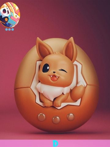  Tamagotchi Pikachu & Gengar & Psyduck & Eevee - Pokemon - Tamago Studio 