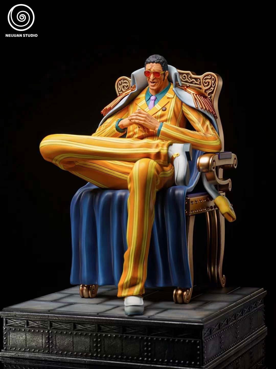 Figure Kizaru Borsalino Ngồi Ghế  Vest Sọc Vàng  Taki Shop