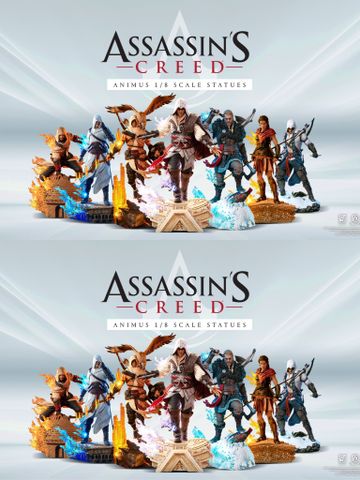  Altair, Ezi O, Bayek, Connor, Kassandra, Eivor, Basim - Assassin’s Creed - PURE ARTS Studio 