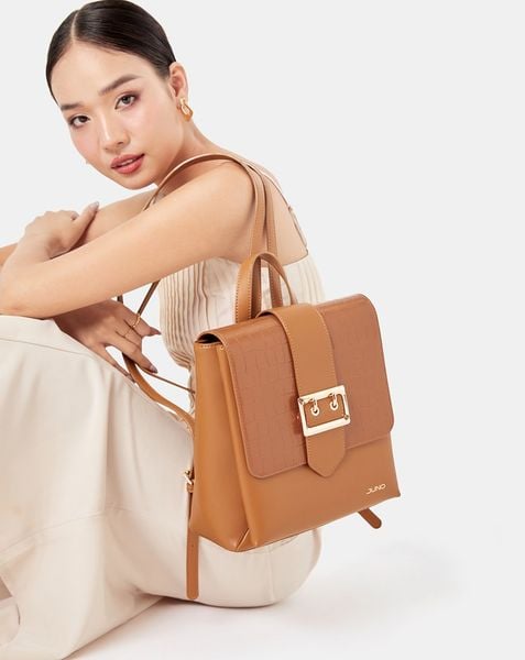  Balo buckle phối si vân 