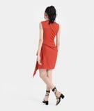  Đầm ngắn kiểu choàng khăn 