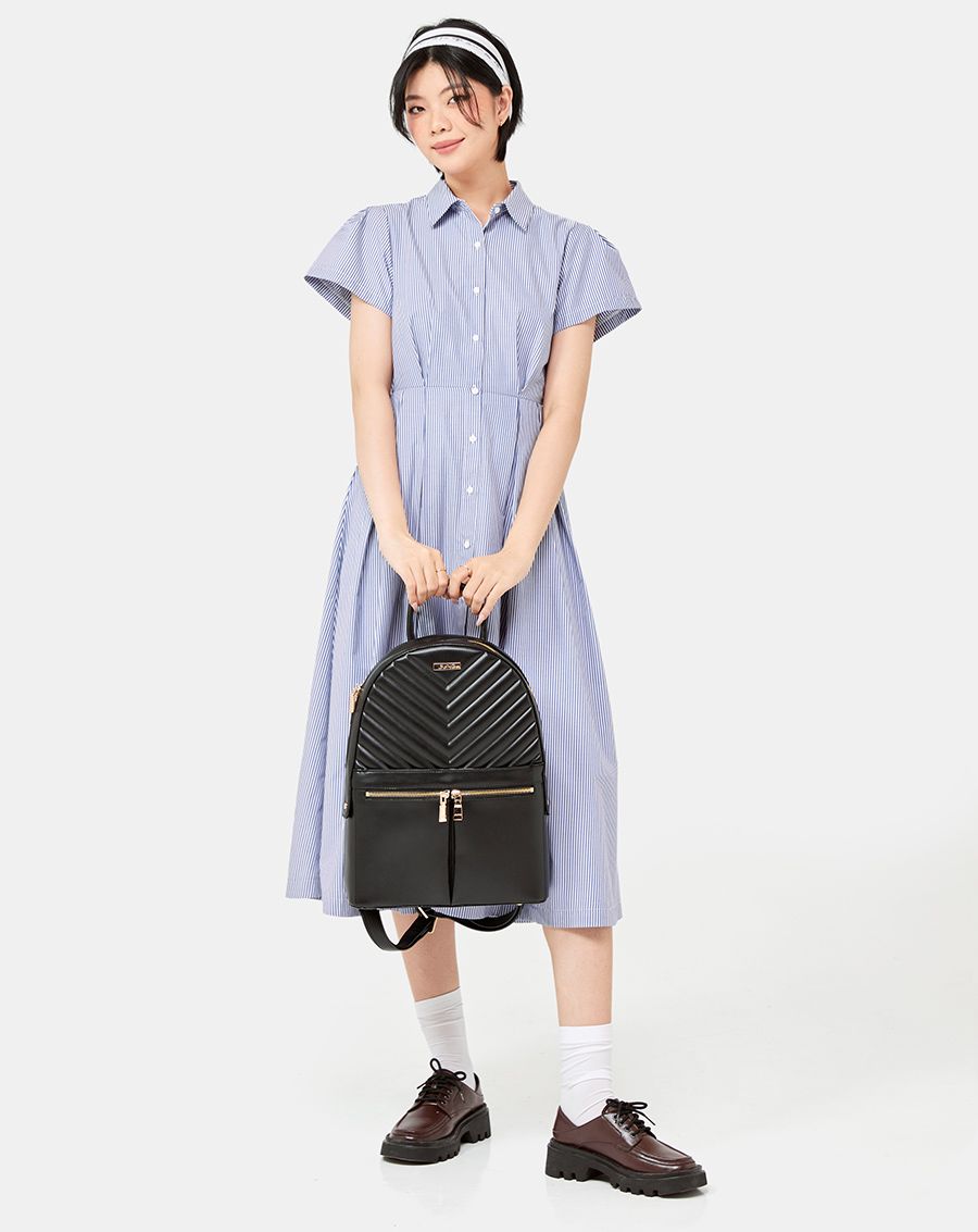  Balo Laptop Phối Hoạ Tiết Dập Nổi 