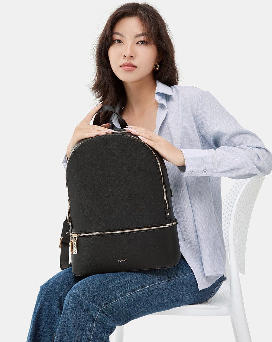  Balo Phối Ngăn Khoá Kéo Tối Giản 