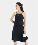  Áo kiểu cổ yếm lưng xẻ 