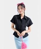  Áo sơ mi tay ngắn ben eo 