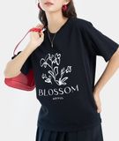  Áo thun form rộng in hình Art Blossom 