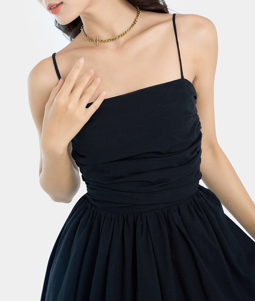  Đầm lửng rút nhún 