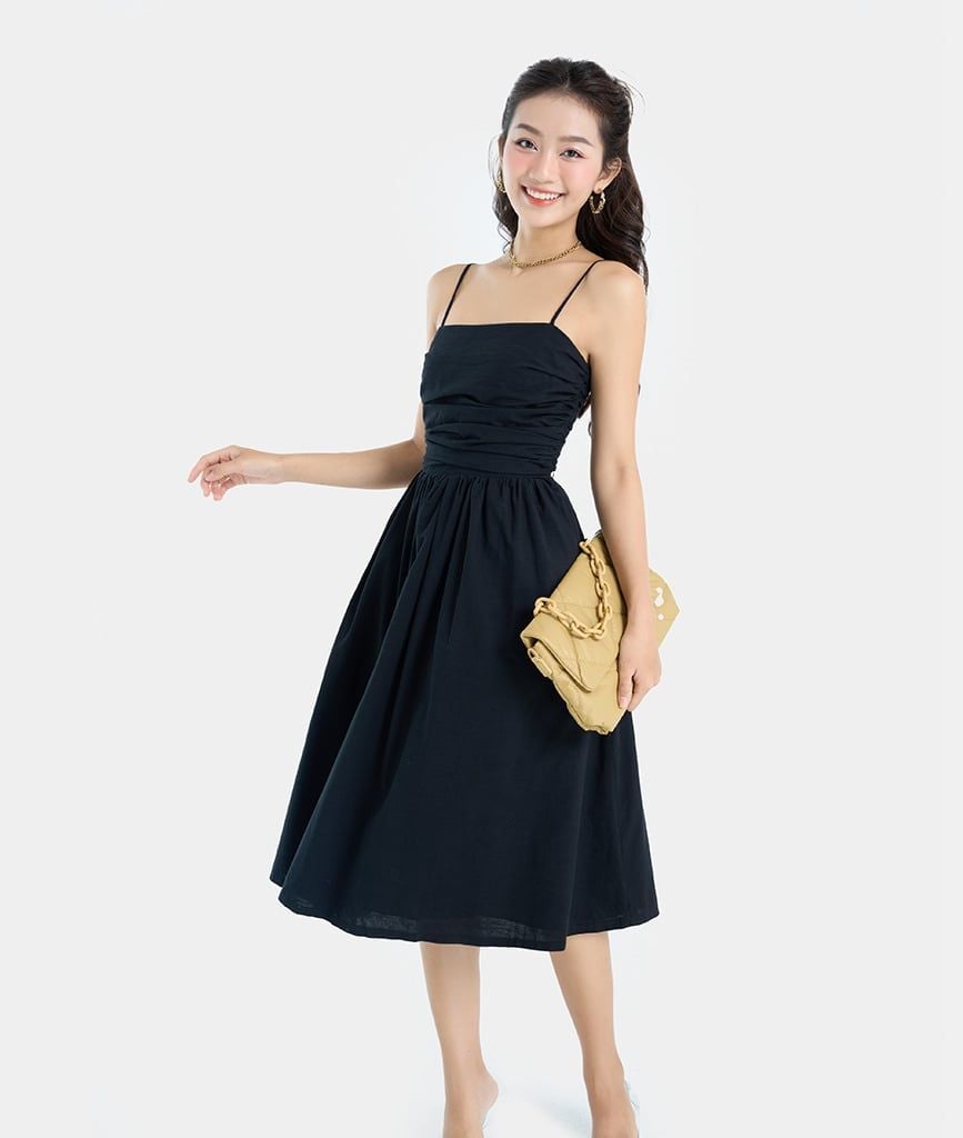  Đầm lửng rút nhún 