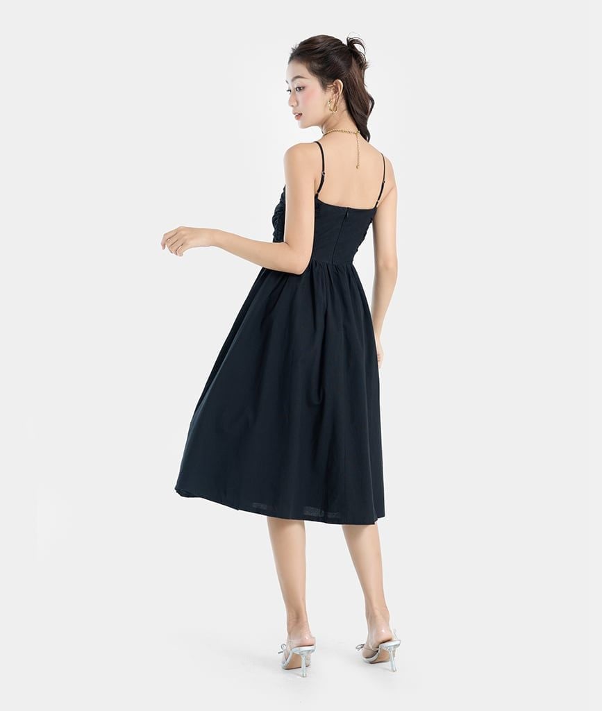  Đầm lửng rút nhún 