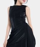  Đầm ngắn kiểu choàng khăn 