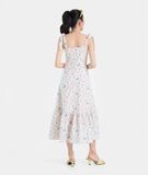  Đầm dài maxi vai cột nơ 