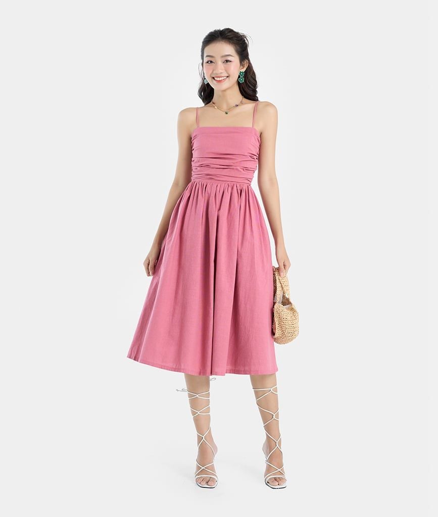  Đầm lửng rút nhún 