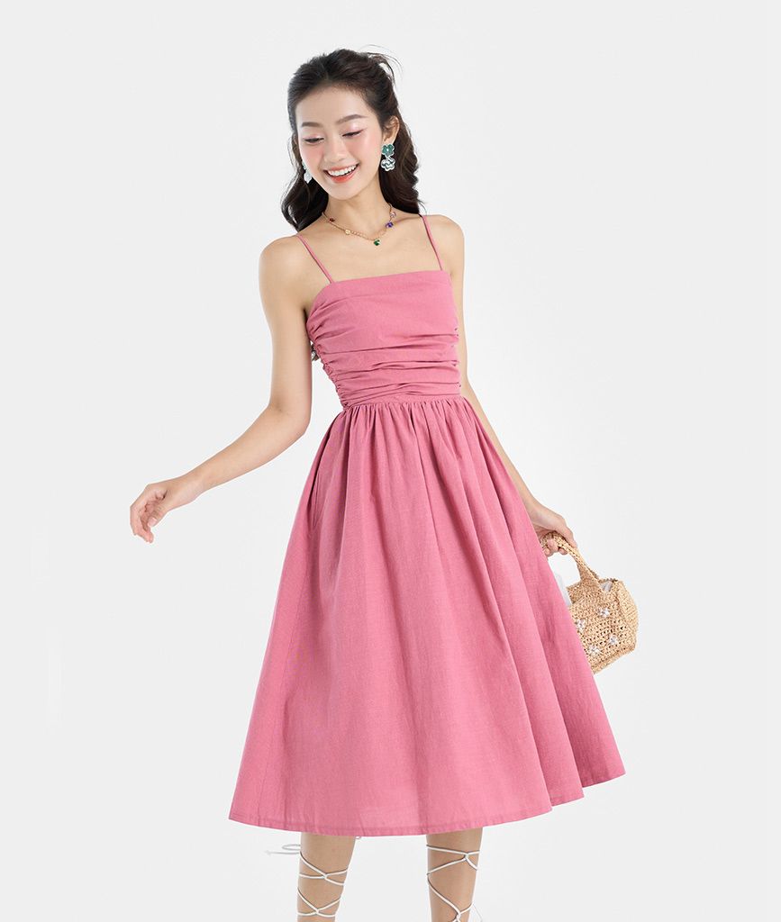  Đầm lửng rút nhún 