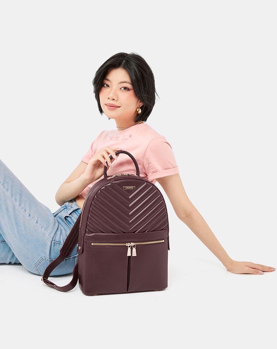  Balo Laptop Phối Hoạ Tiết Dập Nổi 