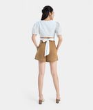  Quần short diễu chỉ trắng 