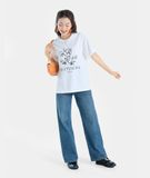  Áo thun form rộng in hình Art Blossom 