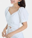  Đầm lửng khoét rút nhún 