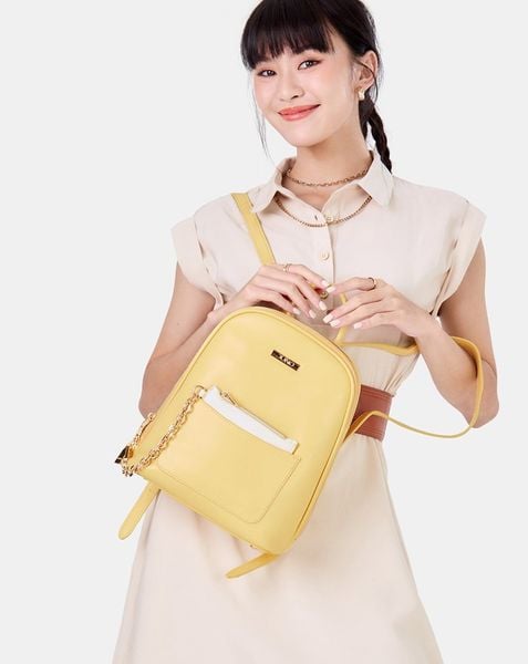  Balo ngăn trước có charm túi 